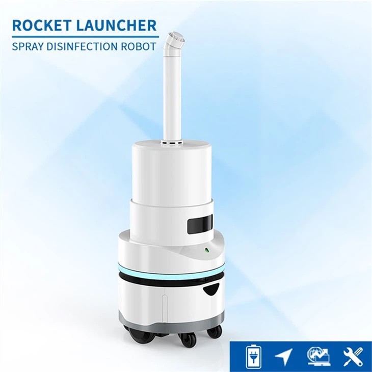 Round Bottom Spray Disinfection Robot